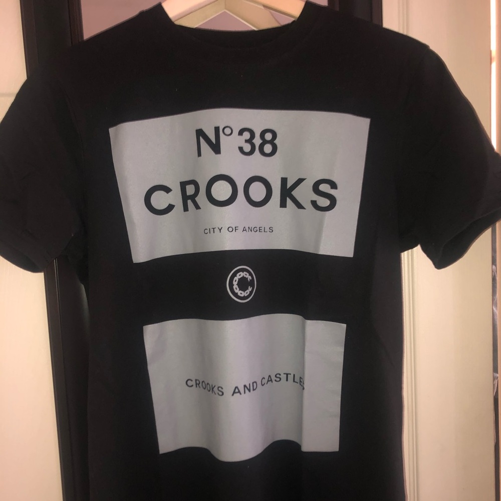 Cooks and castles black graphic T shirt